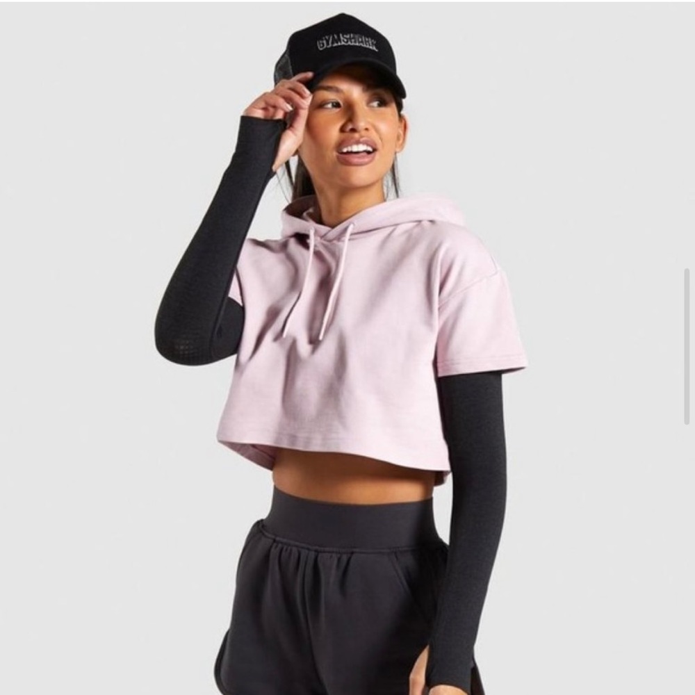 Gymshark Legacy Cropped Short Sleeve Hoodie